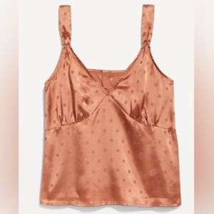 Copper silky cami top